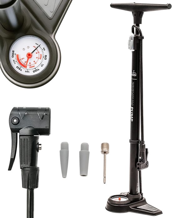 Fietspomp - gemakkelijk te gebruiken - premium kwaliteit - ruimtebesparend van Merkloos