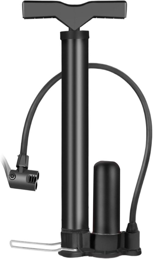 Fietspomp Handmatig - Luchtpomp Fiets - Banden Oppompen - Verbeterde Energieoverdracht - 32 cm - Zwart