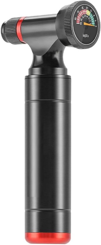 Fietspomp - Handpomp - Banden Oppompen - Met Manometer - 68g - Zwart