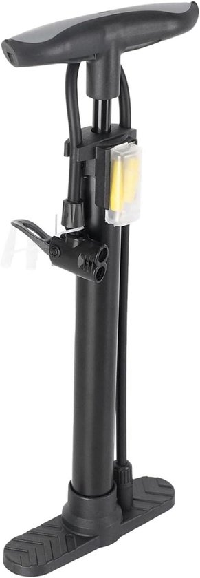 Fietspomp Handpomp - Draagbare Pomp - Banden Oppompen - Hoge Druk 11 Bar - 39 x 17 cm - Zwart
