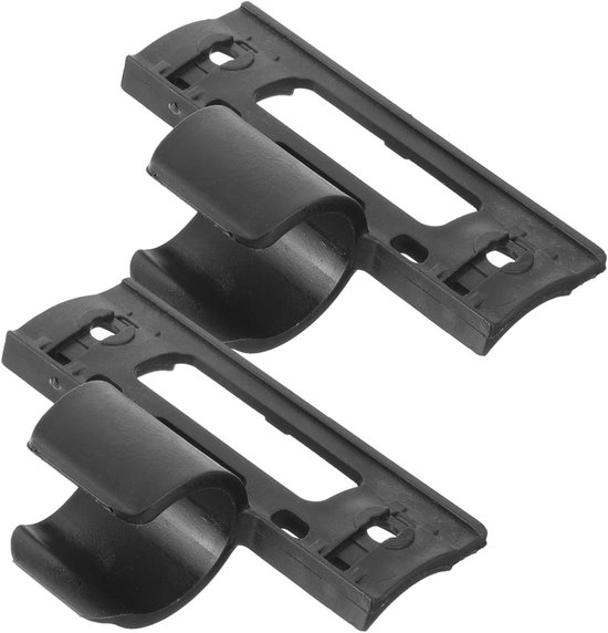 Fietspomp Houder - Pomp Bevestiging - Fietsen Onderweg - Lichtgewicht Plastic - 8.5x6cm - Zwart