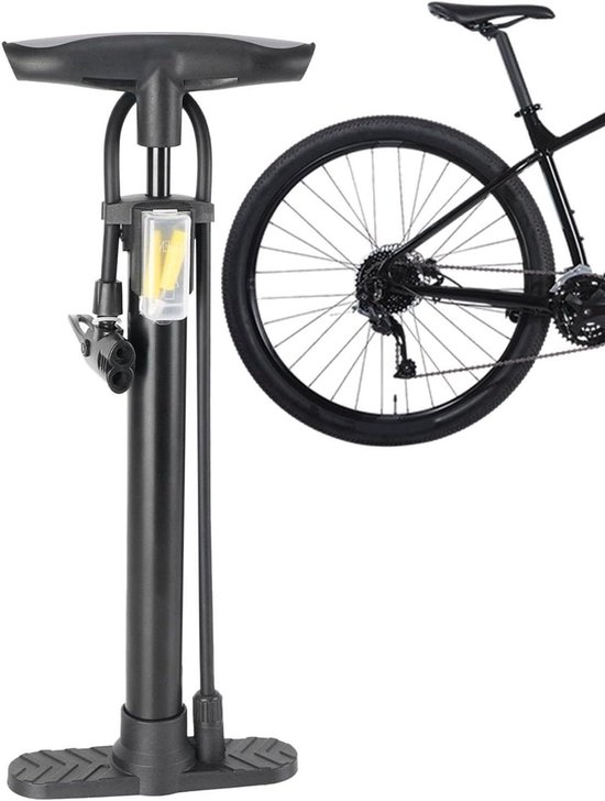 Fietspomp - Luchtpomp Banden - Fietsbanden Oppompen - Tot 160 PSI - 39 x 17 cm - Zwart