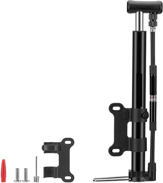 Fietspomp - Luchtpomp - Banden Oppompen - Met Drukmeter - 120 PSI - Zwart