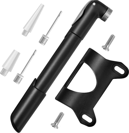 Fietspomp met drukmeter Draagbare Mini Pomp - Presta Schrader Ventiel - Racefiets Mountainbike Voetbal Inflateerbare Accessoires fietspomp met drukmeter