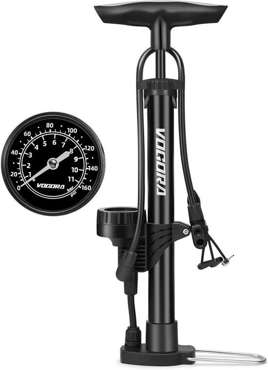 Fietspomp met drukmeter - Voor fietsen en autobanden - Veelzijdig gebruik