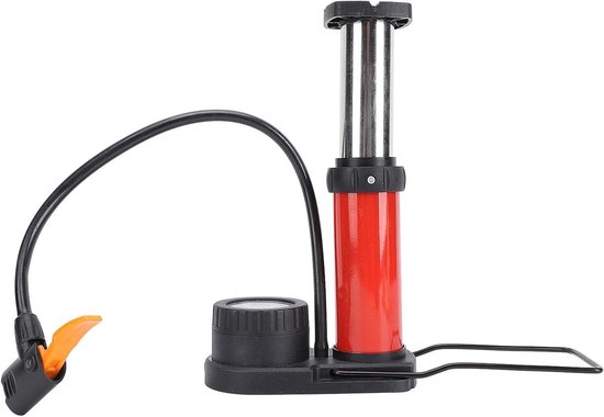 Fietspomp met Meter - Bandenpomp Voet - Banden Oppompen - Compact Reisformaat - 120 PSI - Zwart