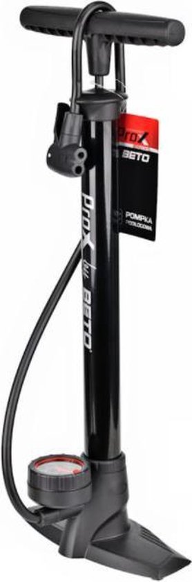 Fietspomp proX met drukmeter - 11Bar manometer - alle ventielen - vloerpomp - zwart van ProX