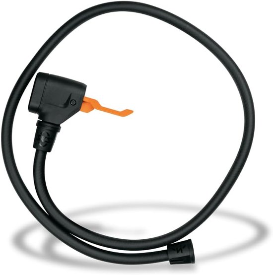 Fietspomp Slang - Reserveonderdeel Pompkop - Fietsbanden Oppompen - MV Easy Ventielkop - 900 mm - Zwart