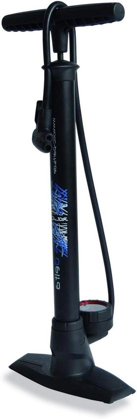 Fietspomp - Staande pomp Fietspomp - Banden Oppompen - Multi-valve kop - 11 bar - Zwart