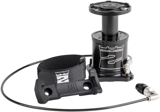 Fietspomp Voet - Draagbare Pomp - Banden Oppompen - Lichtgewicht Aluminium - Compact Formaat - Zwart