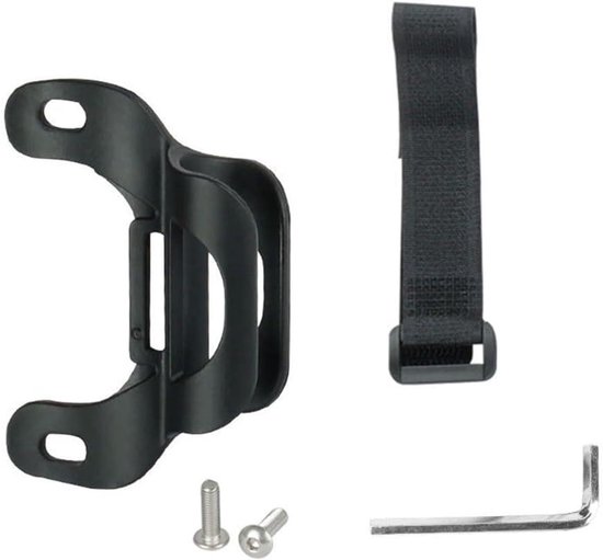 Fietspomphouder Clip - Pompbevestiging Frame - Fietspomp Meenemen - Robuuste Nylon Constructie - 18 Gram - Zwart