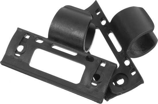 Fietspomphouder - Pompbevestiging Clip - Fietsen Onderweg - Universele Bevestiging - 8.5x6cm - Zwart