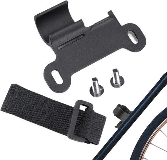 Fietspomphouder - Pompbevestiging Fiets - Onderweg Fietspomp - Veilige Gespstructuur - 2 cm Diameter - Zwart