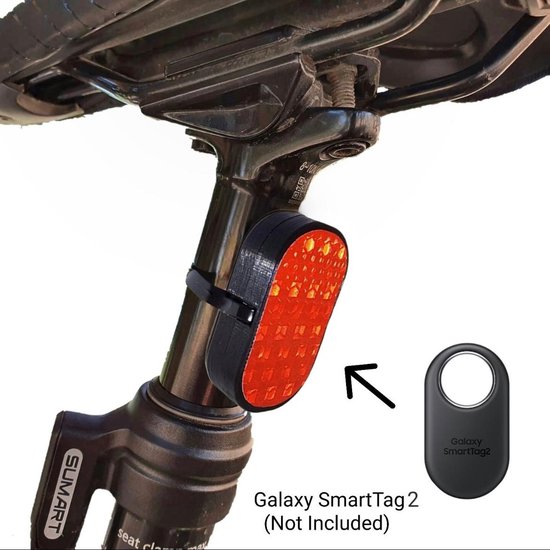 FietsReflector voor Samsung SmartTag 2- Locus Amicus Fiets Reflector - Antidiefstal Tracering - Fiets Reflector voor Samsung SmartTAG 2 - Fiets Antidiefstal - Rood- Smarttag niet inbegrepen- Samsung smarttag 2 van FietsReflector