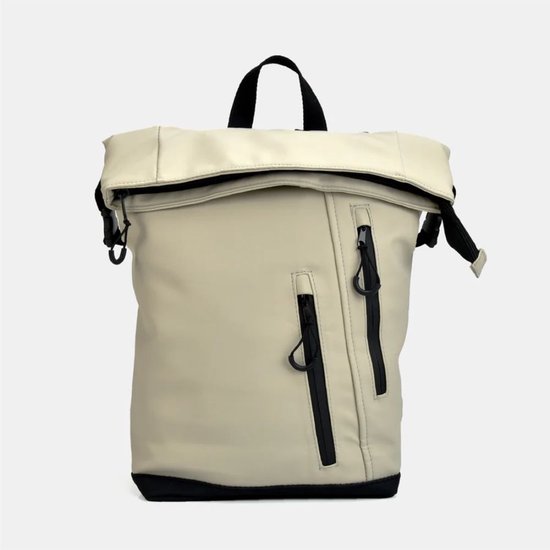 Fietsrugzak Off-White - Enkele Fietstas / Rugtas - 16,5 inch Laptop Rugtas - Rugtas & Fietstas in 1 van Willex