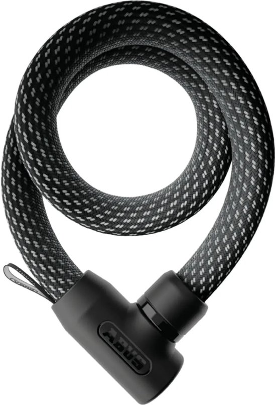 Fietsslot ABUS Textiel-kettingslot - YARNIT™ 4004K - Security level 7 - zwart - 110 cm - Geschikt voor elektrische fietsen en stadsfietsen - lichtgewicht - slechts 0,88 kg