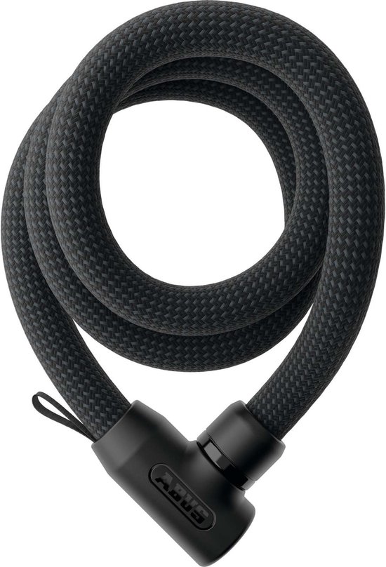 Fietsslot ABUS Textiel-kettingslot - YARNIT™ 4004K - Security level 7 - zwart - 140 cm - Geschikt voor elektrische fietsen en stadsfietsen - lichtgewicht - slechts 1,1 kg