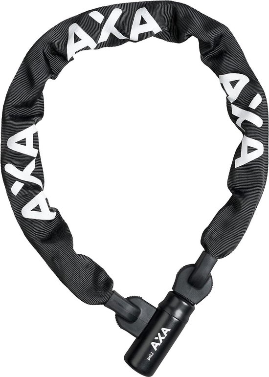 Fietsslot kettingslot voor e-bikes en scooters - Veiligheidsniveau 14/15 - 100 cm x 95 mm - Zwarte polyester hoes van Lynx.