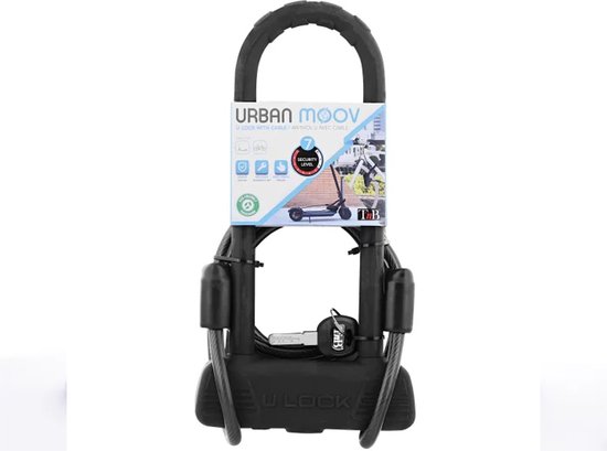 Fietsslot-slot-U XXL-slot elektrische step-scooter-e-bike van Onguard