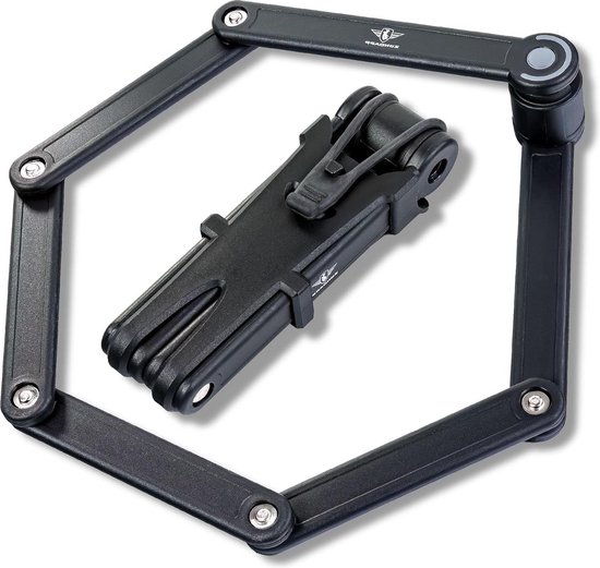 Fietsslot vouwslot met 2 sleutels voor e-bike en fiets - 85 cm opvouwbaar slot met houder - speciale sleutel van Benson