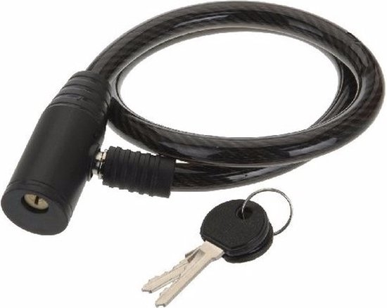 Fietsslot - zwart - 65 cm - incl. 2 sleutels van Merkloos