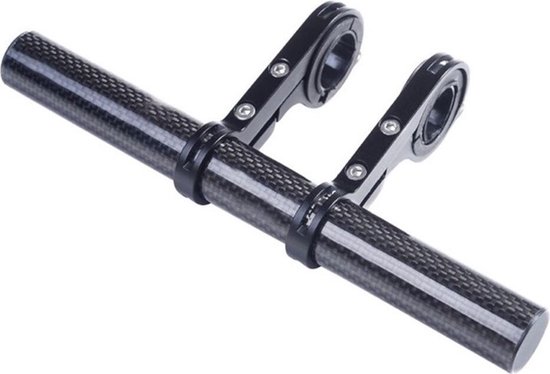 Fietsstuur bar voor MTB, fiets, E-step| Aluminium Look | 25,4 - 31,8 mm | extra ruimte voor koplamp, GSM-houder, enz.