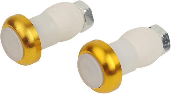 Fietsstuurlicht Set - Knipperlichten Fiets - Veilig Fietsen - Twee Verlichtingsmodi - 16-23mm Stuur - Goud