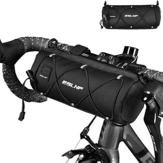Fietsstuurtas, fietstas voor stuur, fietstas stuur, geschikt voor het opbergen van mobiele telefoons, mobiele voedingen, draadloze hoofdtelefoons, portefeuilles, fietsbrillen van Kapvoe