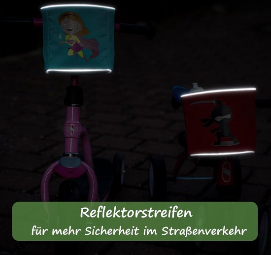 Fietsstuurtas kinderen loopfiets eenhoorn accessoires driewieler scooter - fietstas stuurmand, fietsmand van Playfun