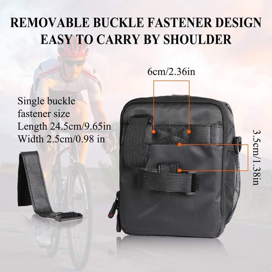 Fietsstuurtas Mountainbike Tas Regenhoes Multifunctioneel Afneembare Schoudertas Reflecterende Band Fietsen Scooters van Yuzefi