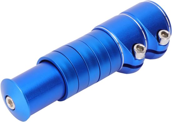 Fietsstuurverhoger, fietsstuurverhoger, fietsstuurverlenger, verstelbare fietsstuurlifter, heftrucklifter, verlengstang - blauw van Merkloos