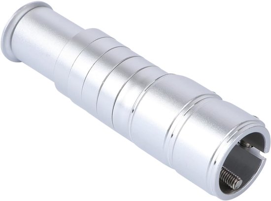 Fietsstuurverhoger, fietsstuurverhoger, fietsstuurverlenger, verstelbare fietsstuurlifter, heftrucklifter, verlengstang - zilver van Merkloos