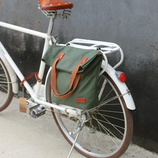 Fietstas Fietsen Pack - TOURBON TB835CA - Heren - Extra opslagruimte Double Bicycle Bag van Fietstas
