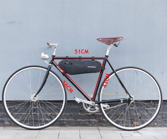 Fietstas Frame Waterdichte Frametas Ddriehoekstas Driehoekstas ca. 3L Zwart van Fietstas