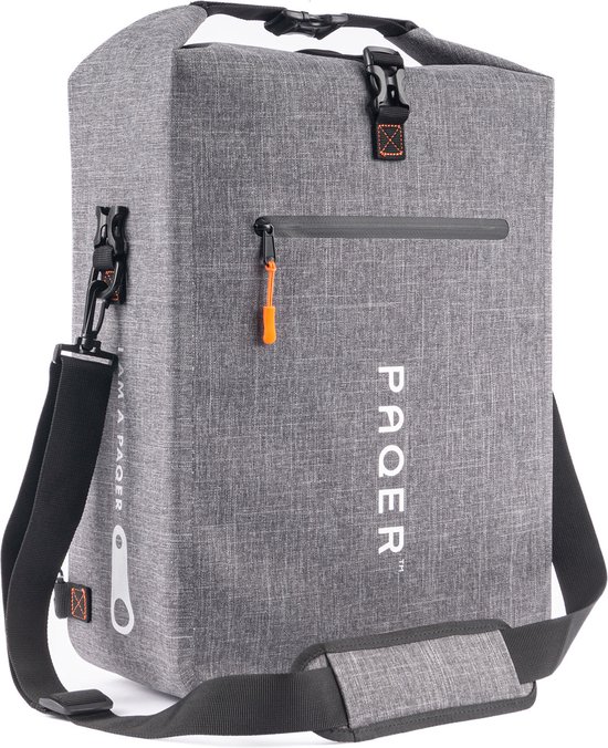 Fietstas Rolltop Rugzak met Laptopvak - 100 % Waterdicht 3 in 1 Enkele fietstas Rugtas Schoudertas - geschikt voor elektrische fiets - 28 liter van Fietstas