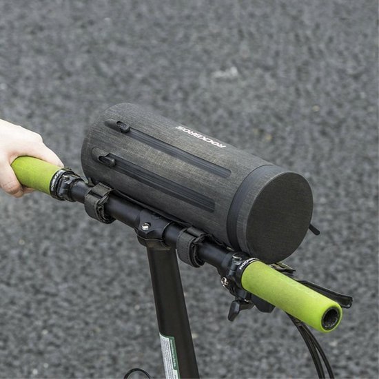 Fietstas stuur - Waterdichte draagtas - Donkergrijs van Fietstas