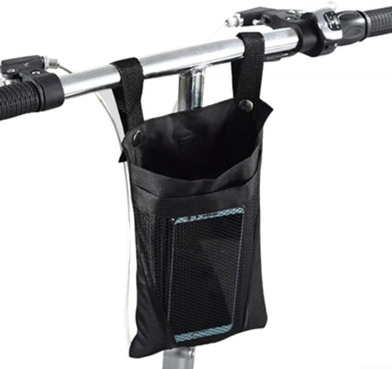 Fietstas - Stuurtas - Fiets Opbergtas - Elektrische step - Fatbike - Scootmobiel - Waterafstotend - Afneembaar - Zwart van Merkloos