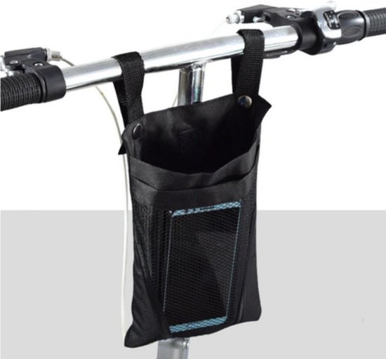 Fietstas - Stuurtas - Fiets Opbergtas - Elektrische step - Fatbike - Waterafstotend - Afneembaar - Zwart van Merkloos