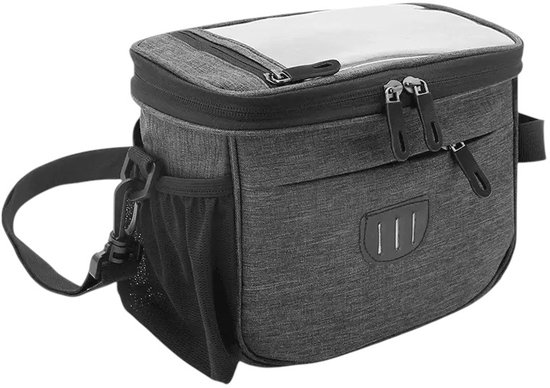 Fietstas Voor Aan Het Stuur – Waterdicht, Met Telefoonhouder – 8L Inhoud – Reflecterend – Universeel Voor Elke Fiets – Ideaal Voor Fietsvakantie, Woon-werkverkeer en Dagtrips van Merkloos