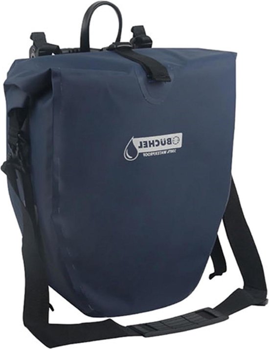 Fietstas voor bagagedrager 100% waterdicht - Büchel - schouderriem en draaggreep - verschillende kleuren Double Bicycle Bag van Büchel