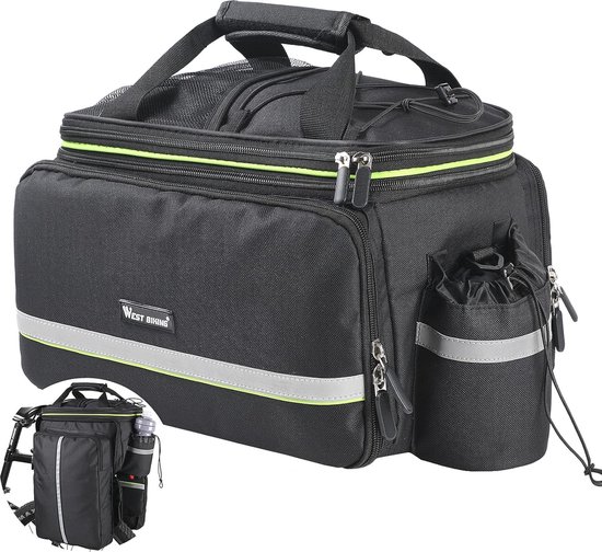 Fietstas voor Bagagedrager, Waterdicht en Opvouwbaar, 20L/35L Capaciteit, Geschikt voor Fiets en Mountainbike van Fietstas