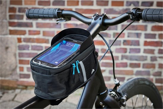 Fietstasje met smartphone-houder - spatwaterdicht - stuurmontage van Willex