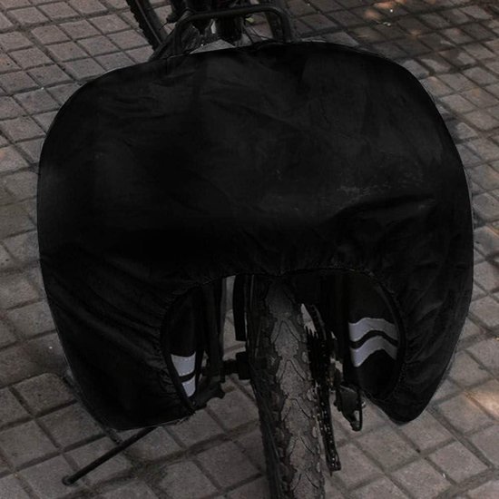 Fietstassen - Fietsenrekken - Waterdichte tas - Reflecterende strip - Zadeltassen - Achterbank draagtas - Fietsen accessoires - 27L - Met regenhoes Double Bicycle Bag van Fietstas
