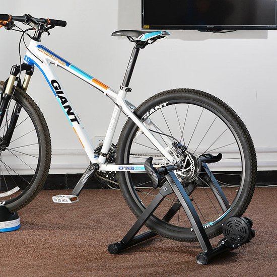 Fietstrainer - Rollenbank fiets 26-28 Inch of 700C wielen - Hometrainer - Racefiets - Mountainbike - Aluminium - Zwart