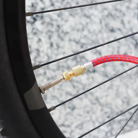 Fietsventieladapterset, 21-delige set fietsventieladapters, Franse ventieladapters, autoventieladapters, compressorventieladapters, fietsreparatieset, luchtpomp, balnaalden