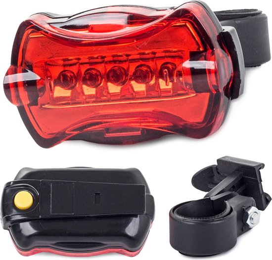 Fietsverlichting achter - 5 led