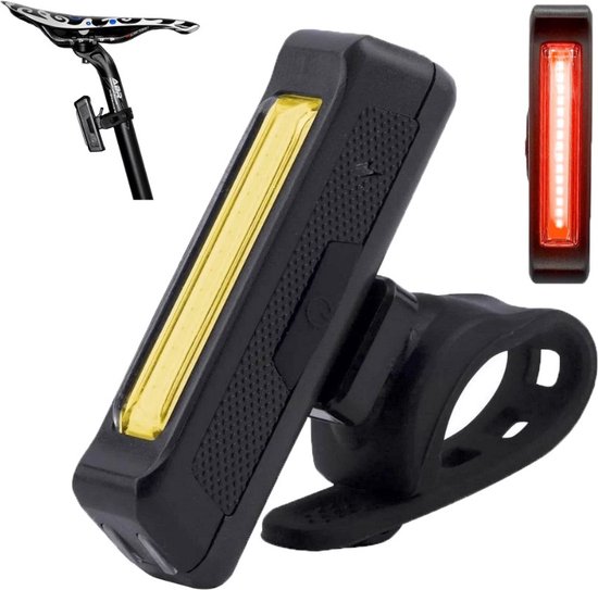 Fietsverlichting LED - Voor Of Achterlicht 2 in 1 - Oplaadbare USB Fietslamp - Fietslamp