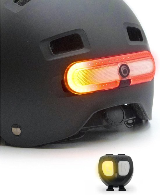Fietsverlichting met Afstandsbediening - Helmverlichting Scooterverlichting - Veiligheid Verkeer - 220 Graden Zichtbaarheid - 11 x 3 x 3 cm