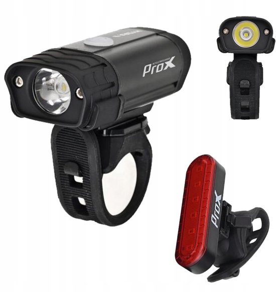 Fietsverlichting Set Voor & Achter 400 LM USB-C PROX HYDRA II