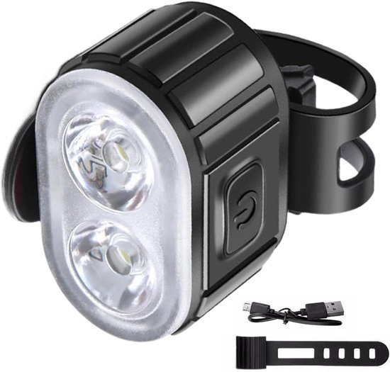 Fietsverlichting Set - Voor en Achter - Veilig Fietsen - Automatische Sensor - 200 Lumen - Wit en Rood